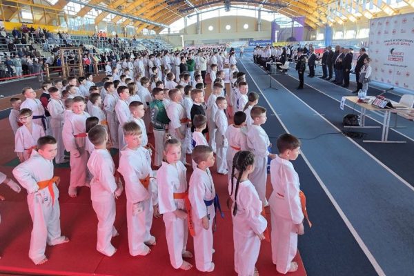 Участники Kyokushin Profi Belarus Open XII во время соревнований