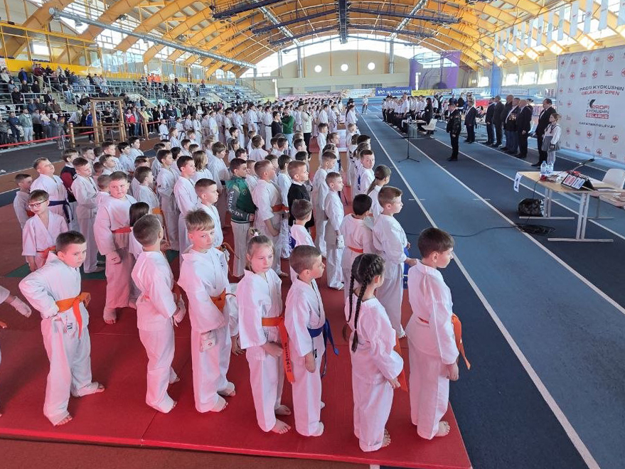 Участники Kyokushin Profi Belarus Open XII во время соревнований